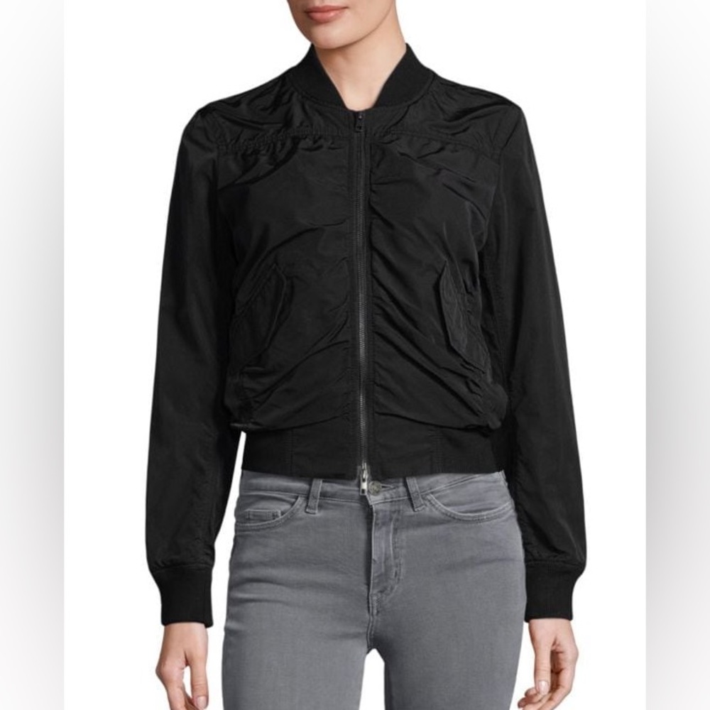 Vince Ruched Bomber Jacket